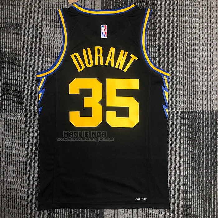 Maglia
 Kevin Durant NO 35 Golden State Warriors Citta
 2021-22 Nero
